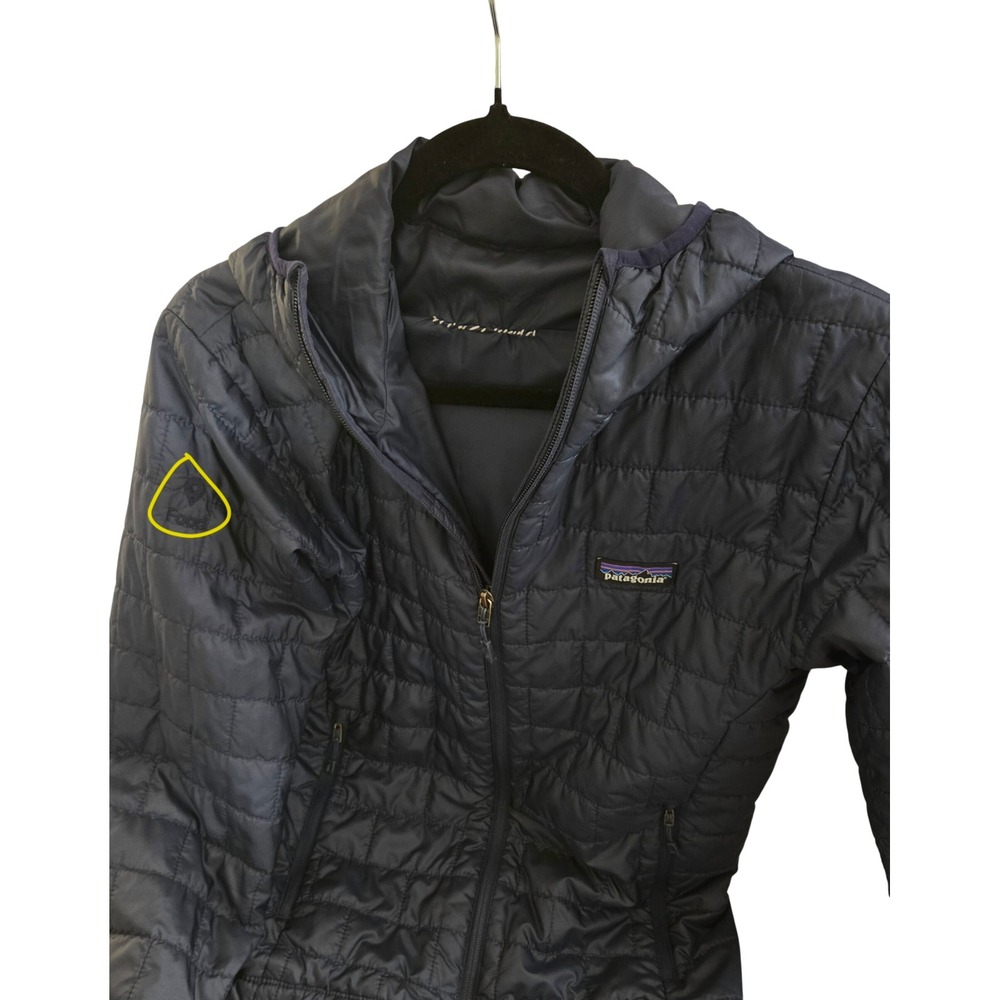 Patagonia Mens Nano Puff Hoody Blue Quilted Insulated Jacket XS Packable READ - Picture 10 of 11